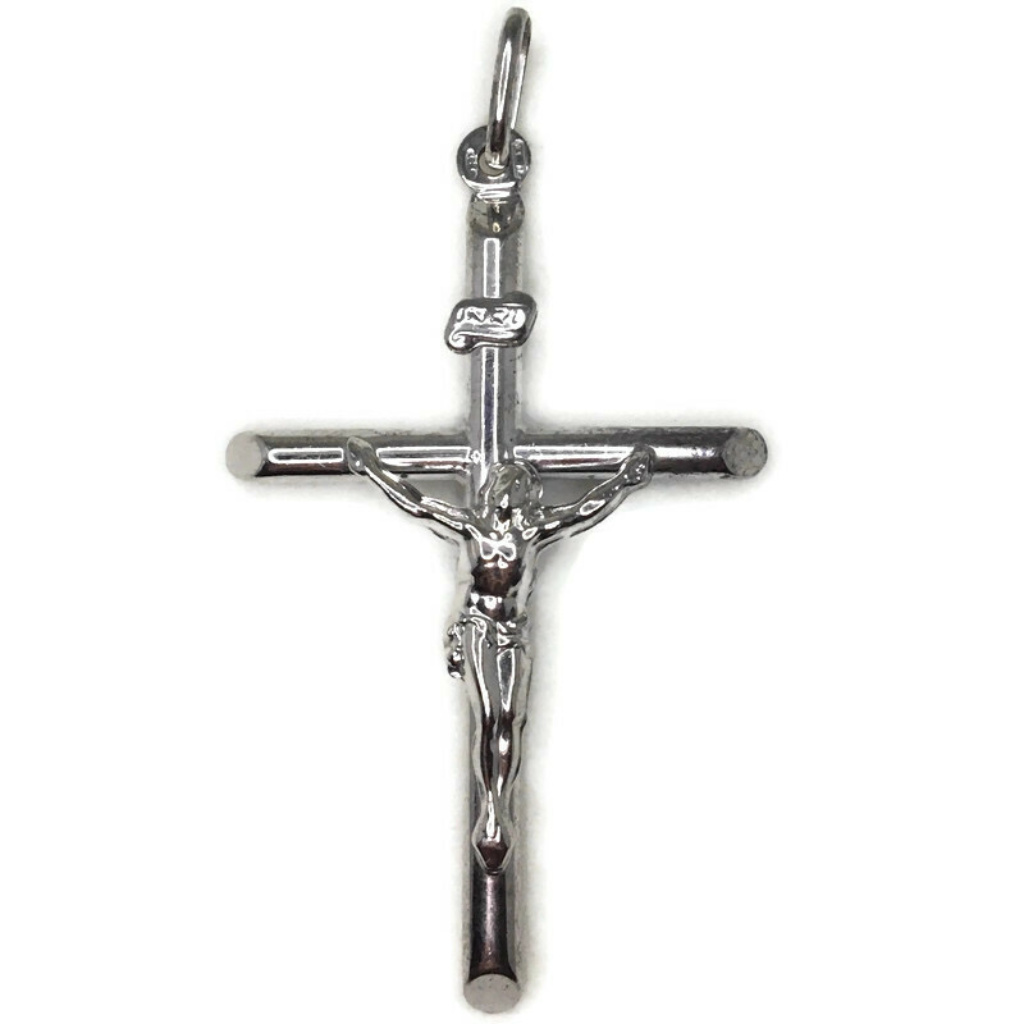 Jesus Crufixicion Pendant Smooth White Gold 49$
